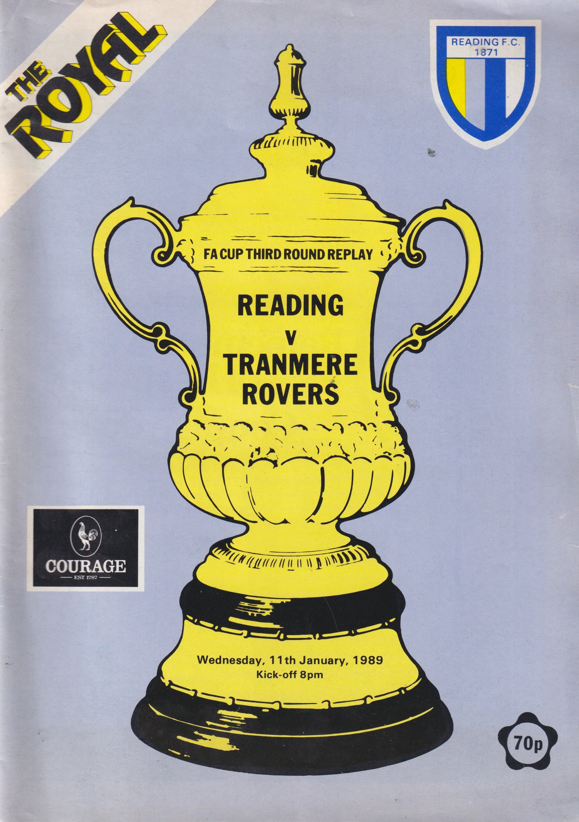 Reading v Tranmere Rovers match programme